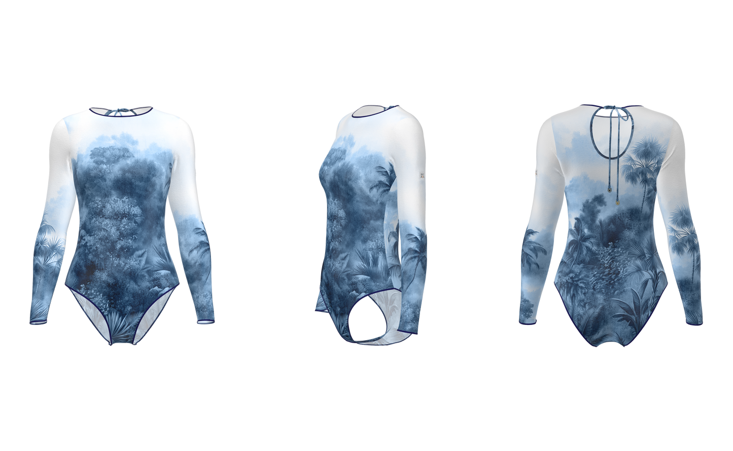 Mexico - One-Piece Swimsuit - Blue Whisper