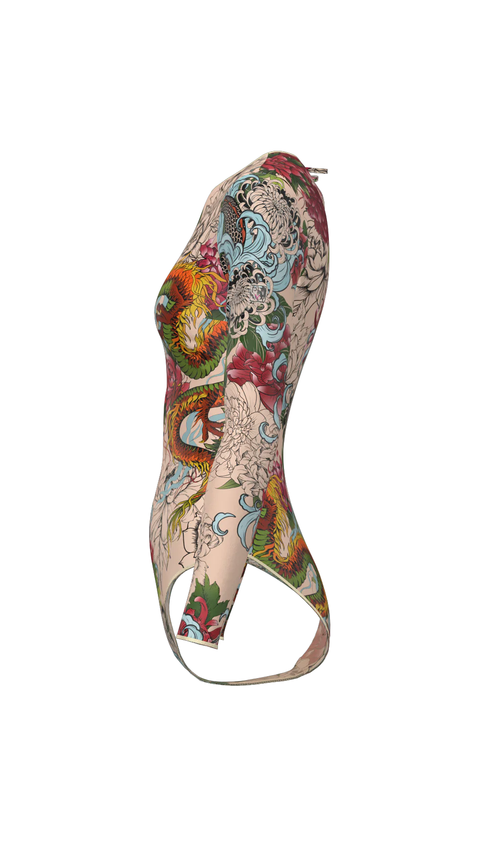 Mexico - One Piece Swimsuit - Fish Dragon