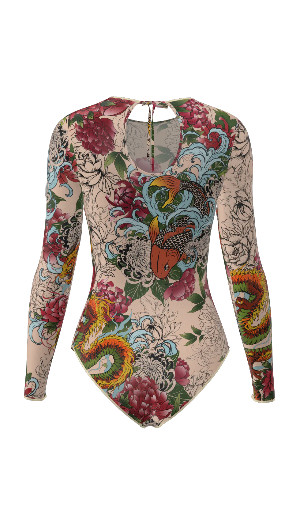 Mexico - One Piece Swimsuit - Fish Dragon