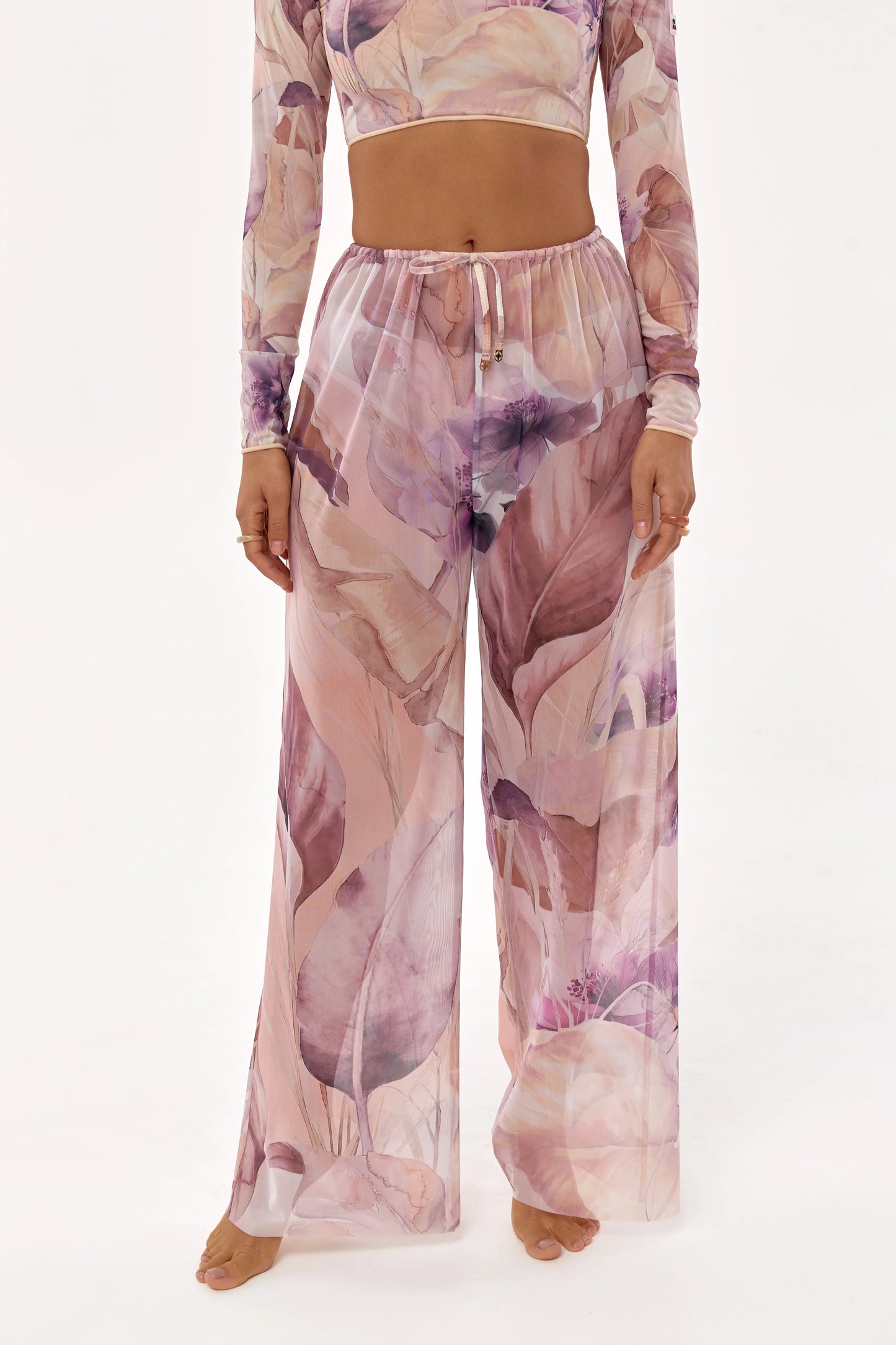 Elba - Pants - Muted garden