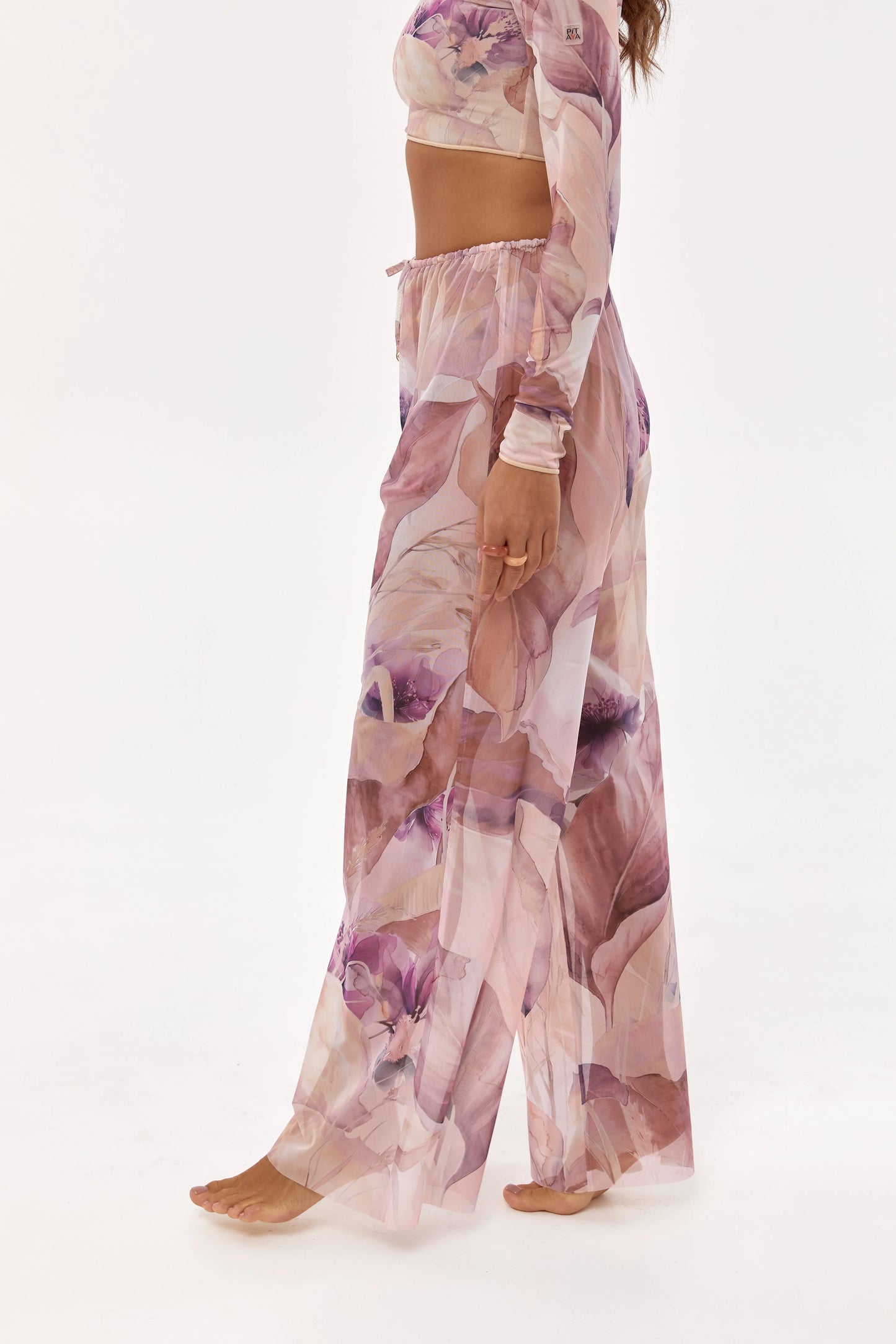 Elba - Pants - Muted garden