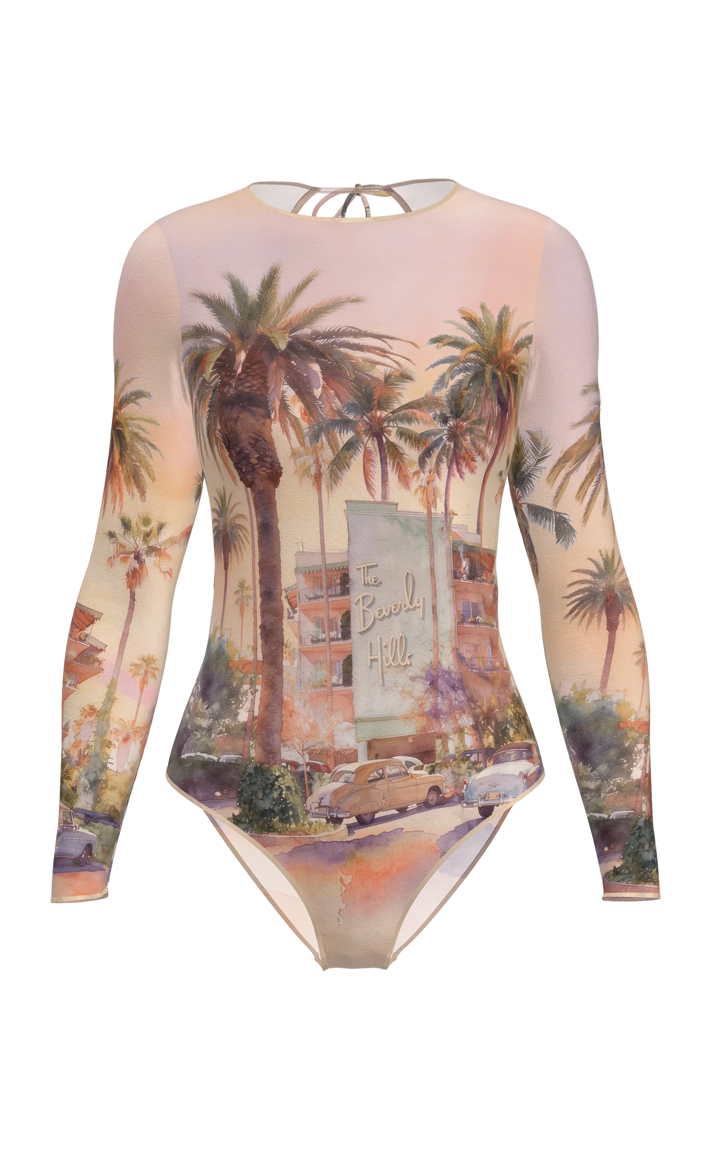 Mexico - One-Piece Swimsuit - Palm drive