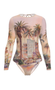 Mexico - One-Piece Swimsuit - Palm drive