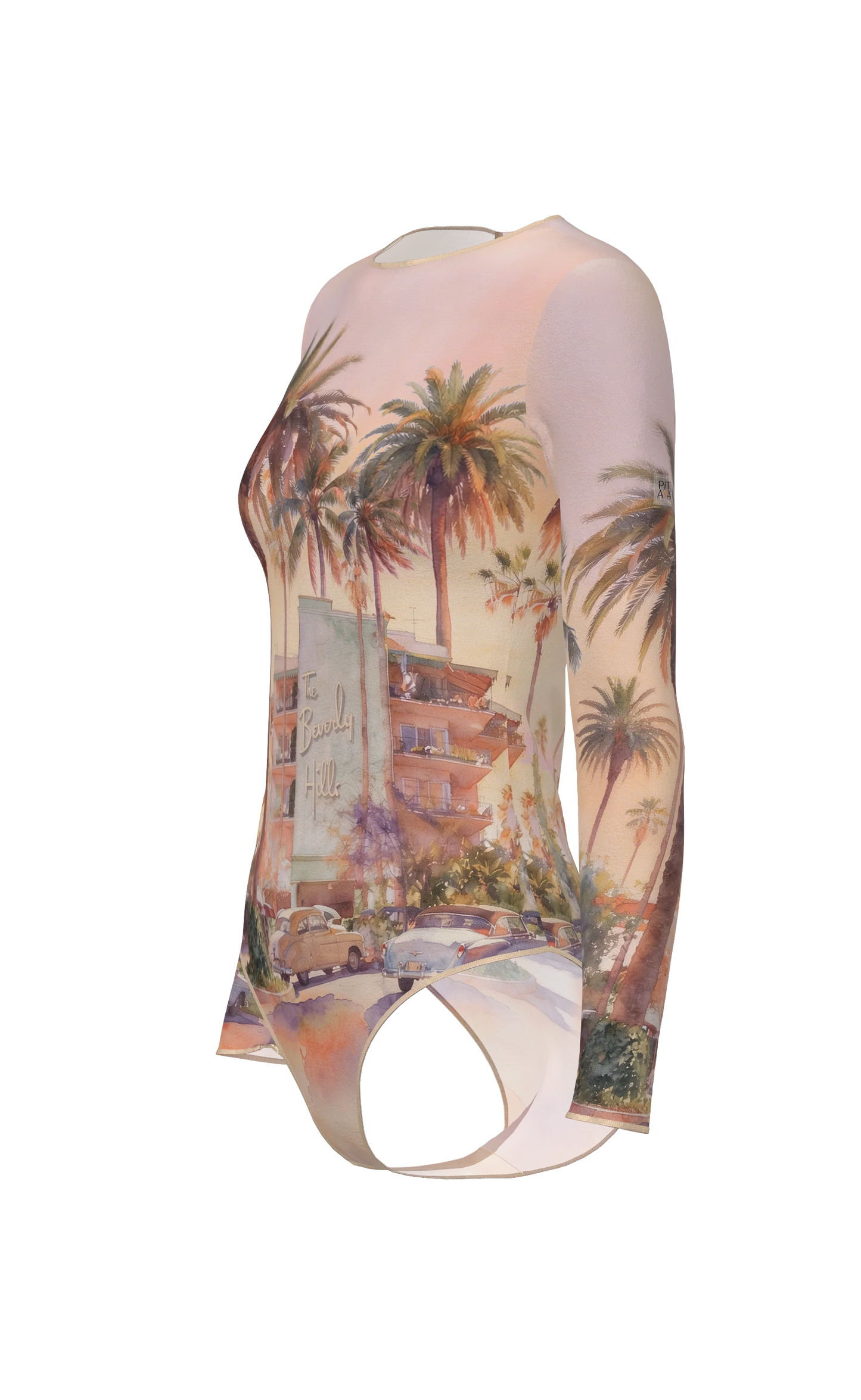 Mexico - One-Piece Swimsuit - Palm drive