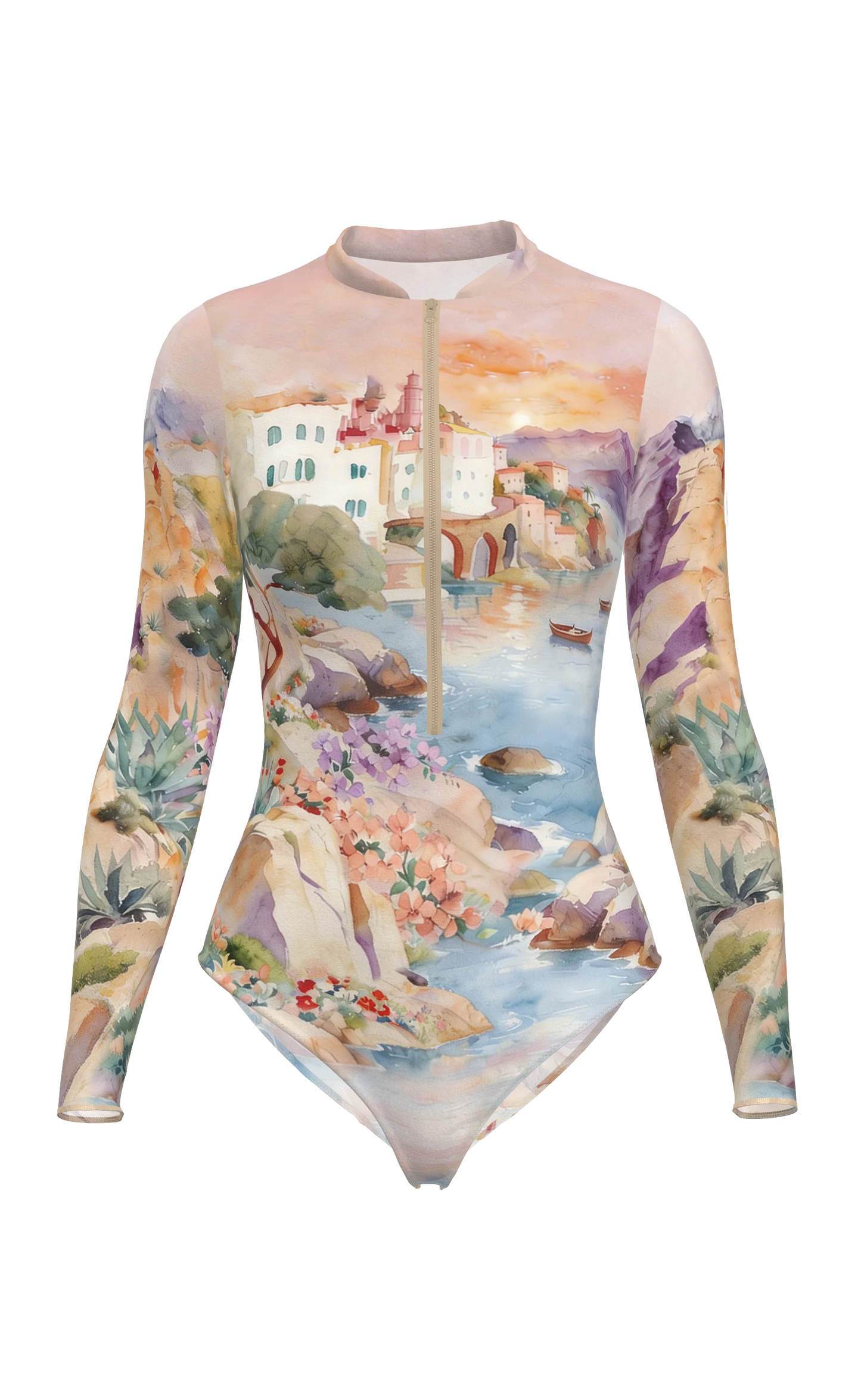 Philadelphia - One Piece Smart Swimsuit - Cliffside morning