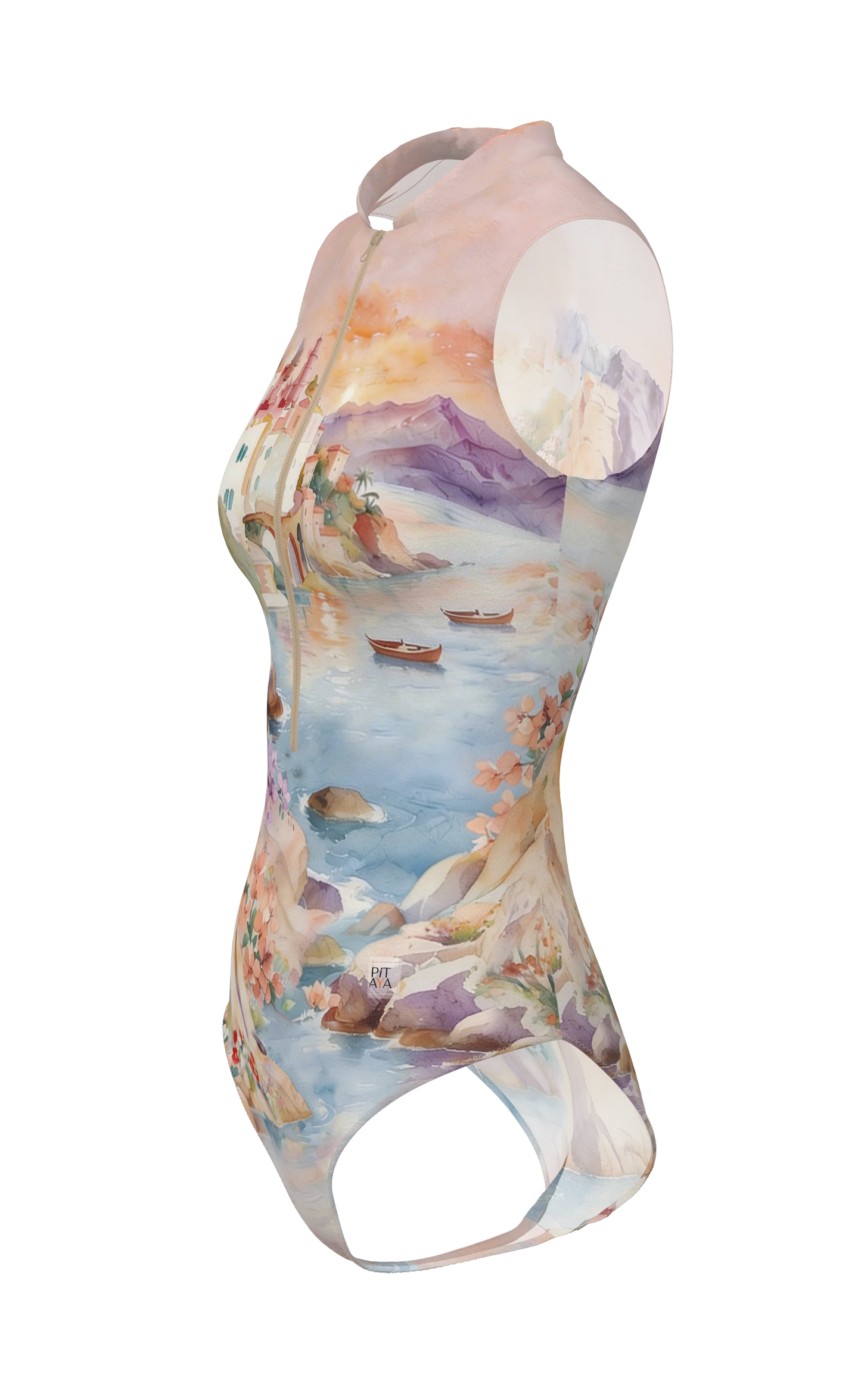 Sydney - One Piece Smart Swimsuit - Cliffside morning