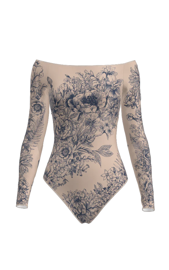 Virginia _ One-Piece Swimsuit - Desert Rose