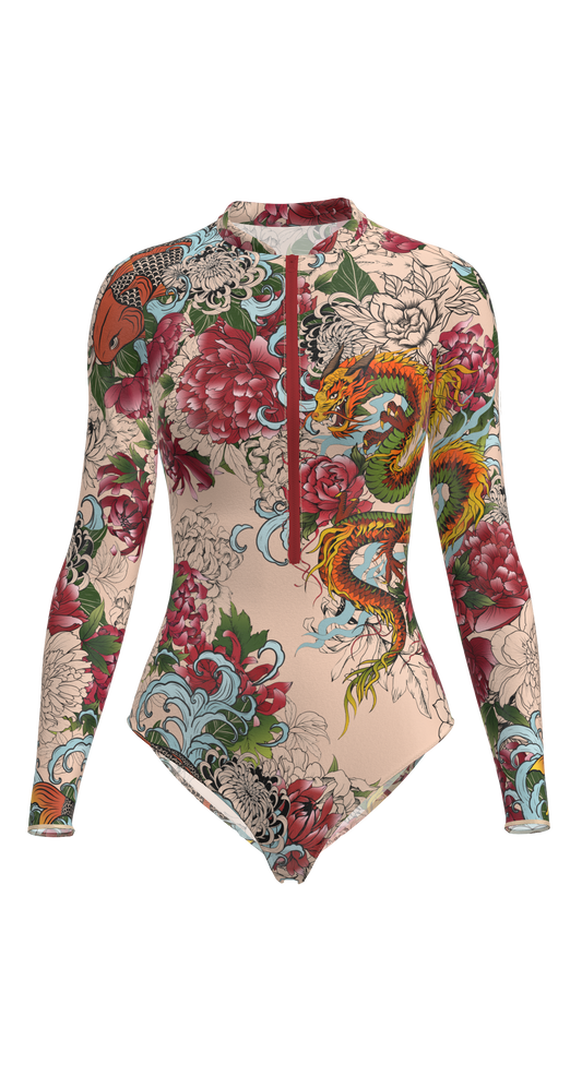 Philadelphia - One Piece Smart Swimsuit - Fish Dragon