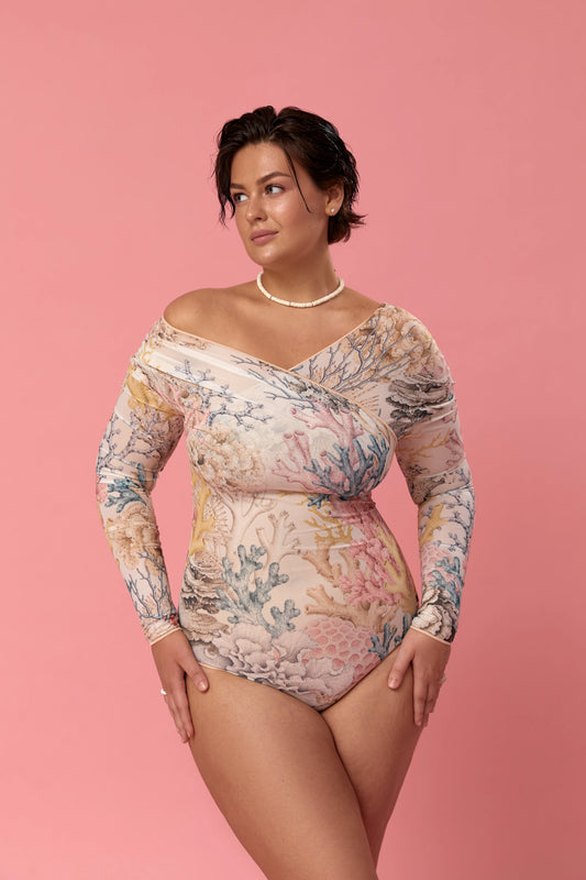 Amarillo - One Piece Smart Swimsuit - Nacre